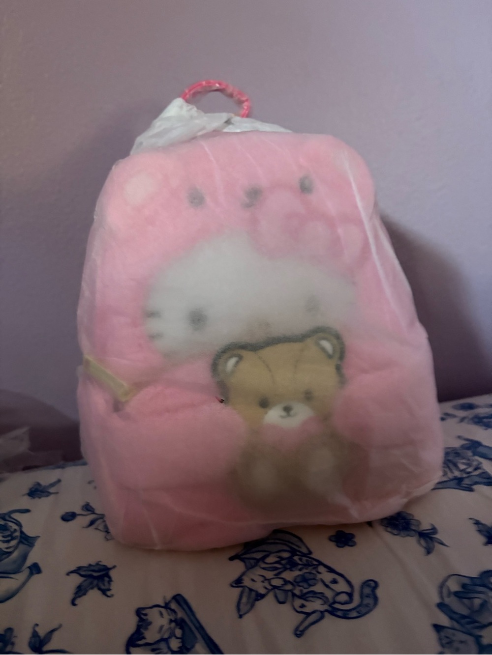Loungefly Hello kitty with bear pink New mini backpack